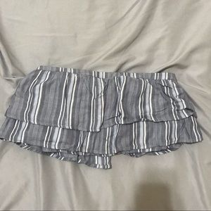 Hollister Ruffle Crop Tube Top NWOT
